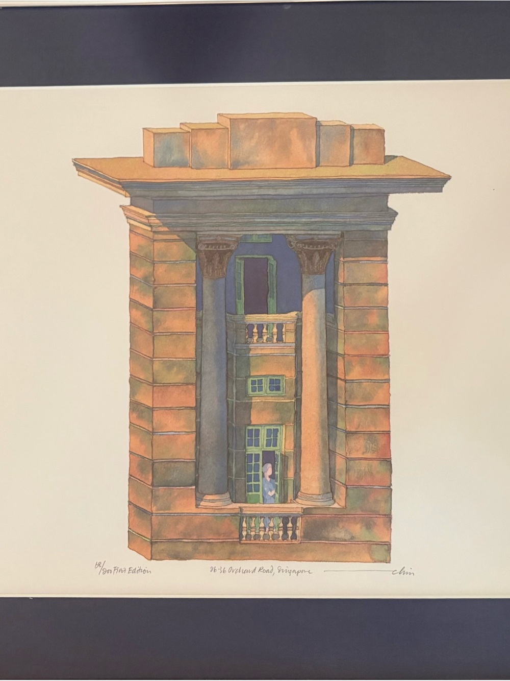 Thailand Original Limited Addition Architectural Watercolor